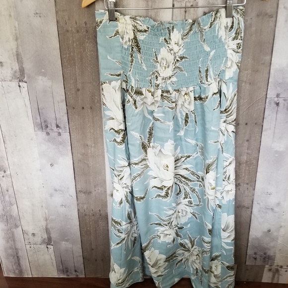 Hawaiian print strapless dress - Picture 4 of 6